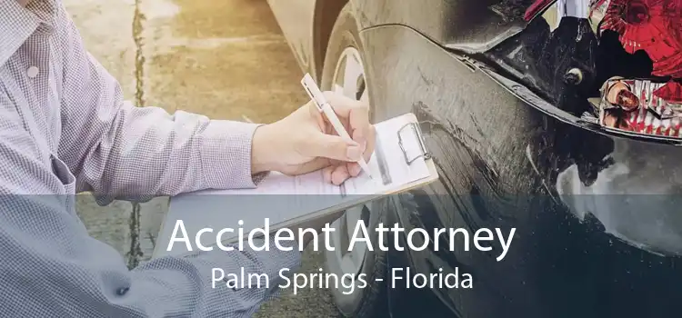 Accident Attorney Palm Springs - Florida