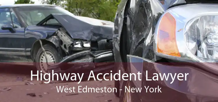 Highway Accident Lawyer West Edmeston - New York